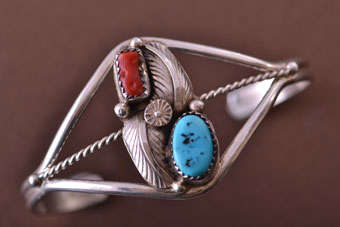 Silver Navajo Cuff Bangle | National Free Shipping |