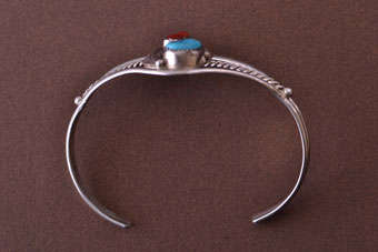 Silver Navajo Cuff Bangle | National Free Shipping |
