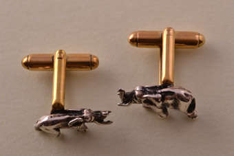 Modern Elephant Cufflinks | National Free Shipping |