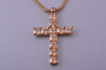 Gilt Modern Cross |  |