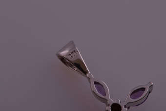 Gold Cross With Amethysts | National Free Shipping |