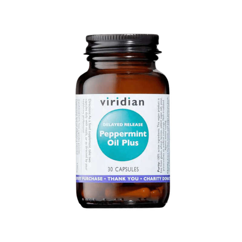 Viridian Delayed Release Peppermint Oil Veg Caps 30