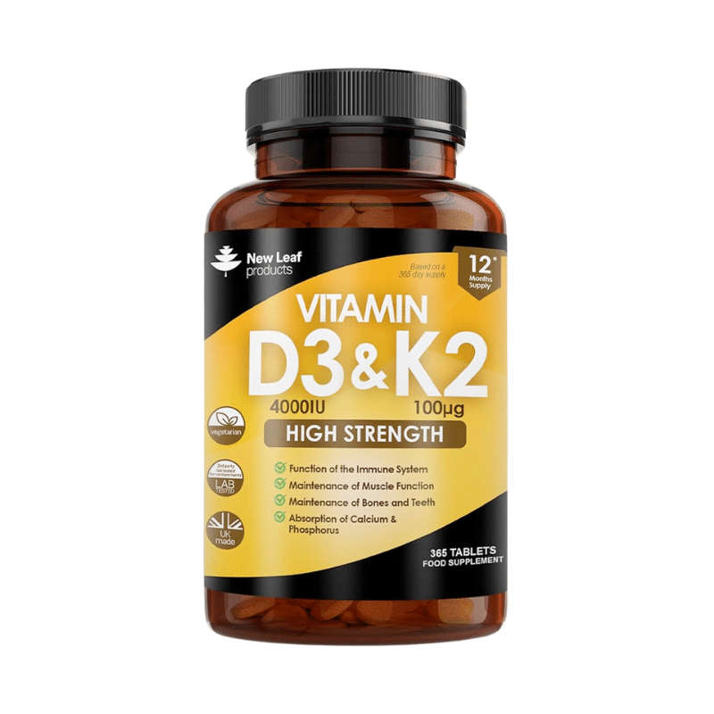 New Leaf Vitamin D3 4000iu + K2 365 (LAST IMPORT)