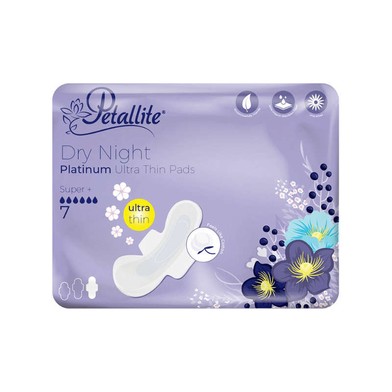 Petallite Platinum Night Ultra Thin Pads 7 Pack