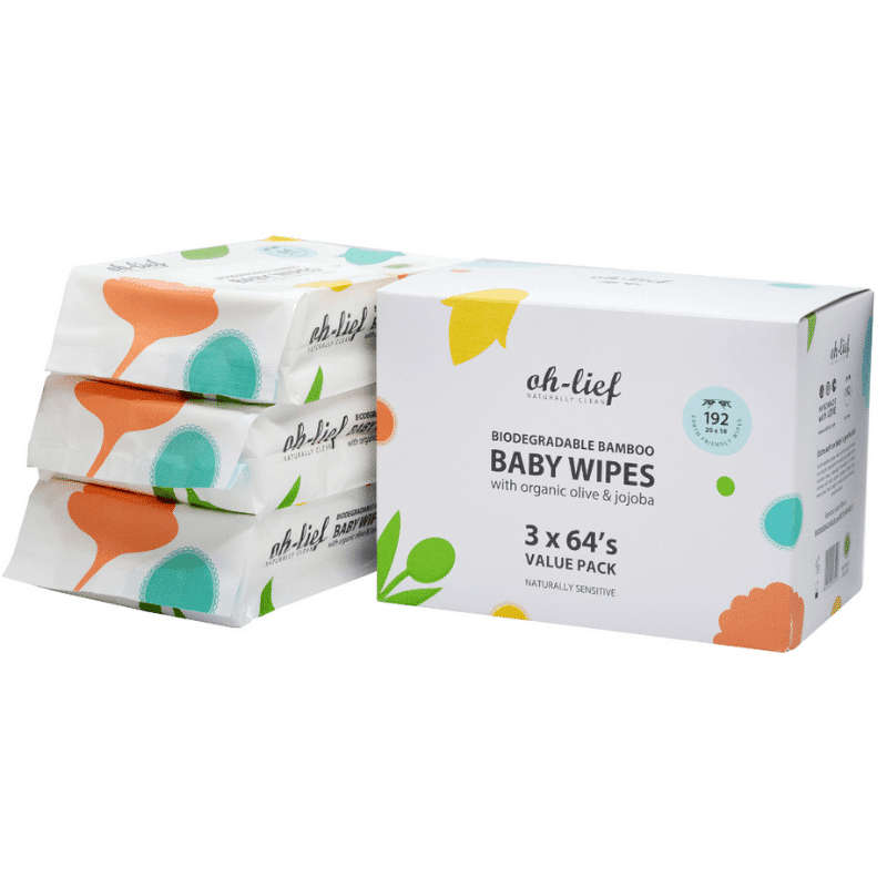 Oh-lief Bamboo Baby Wipes 3 Pack