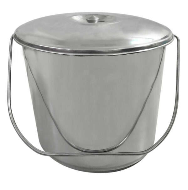 Bucket & Lid  S/Steel 12Lt