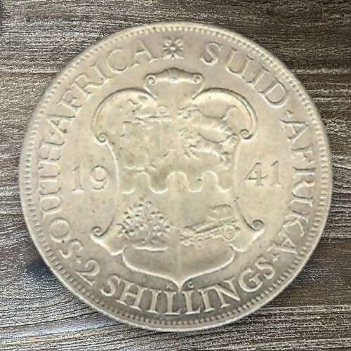 1941 *** 2 Shilling *** Better than the scan, au to unc