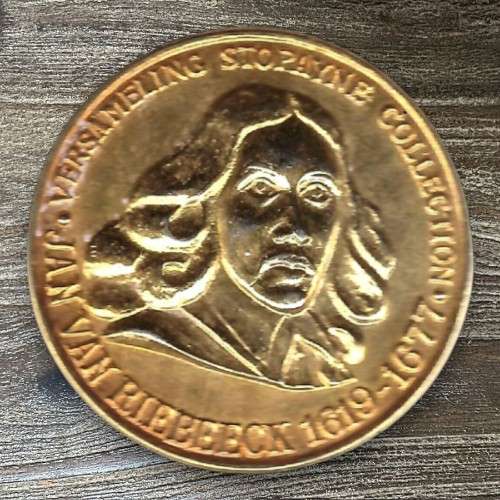 van Riebeek *** Stamped medal *** one sided