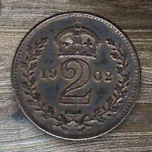 1902 British Maundy Twopence *** 2P *** So scarce
