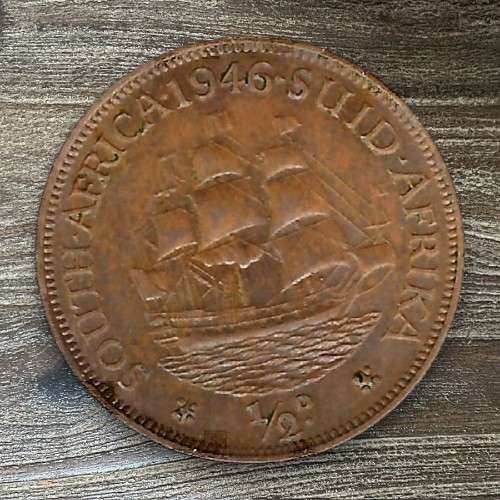 1946 *** 1/2 Penny *** Decent, scarce to find