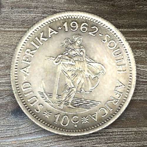 1962 *** 10c *** Silver 50% coin looks unc