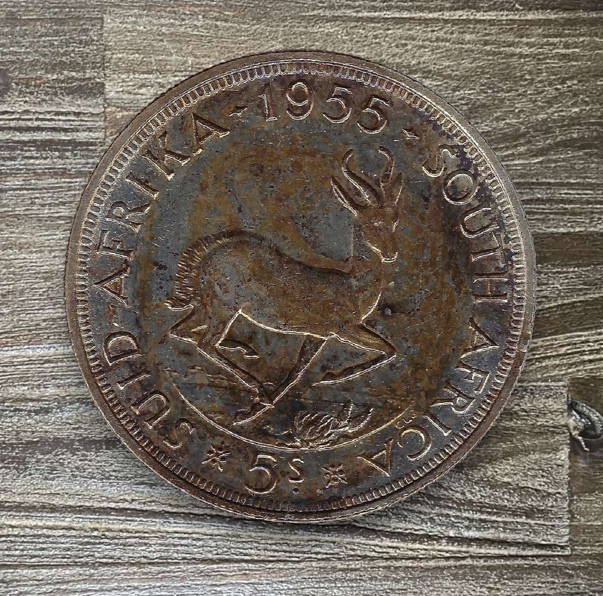 1955 *** 5 Shilling *** Please grade based on the scans