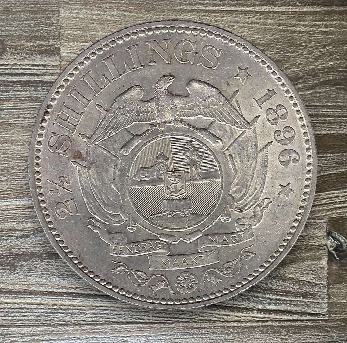 1896 *** ZAR 2 1/2 Shilling *** Excellect example, looks AU