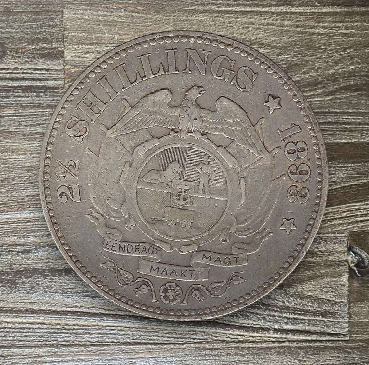 1893 *** ZAR 2 1/2 Shilling *** Scarcest in ZAR