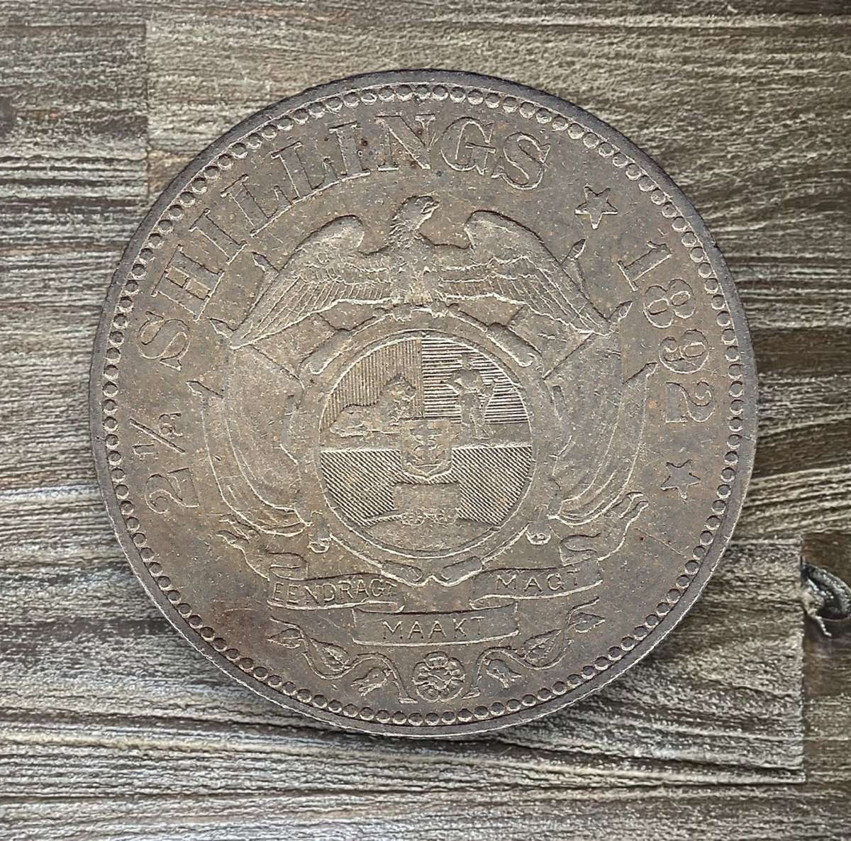 1892 *** ZAR 2 1/2 Shilling *** Vf condition