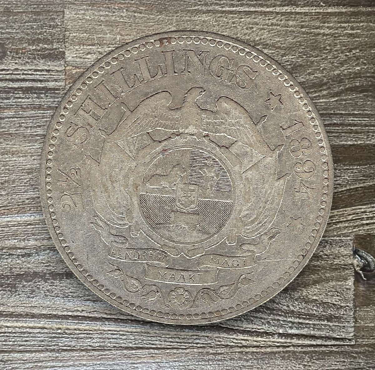 1894 *** ZAR 2 1/2 Shilling *** Please view coin to determine grade