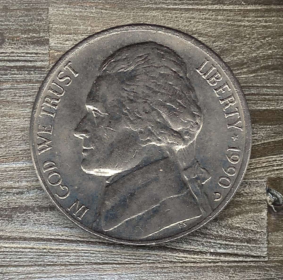 1990 *** Jefferson 5 cent *** Save on shipping by buying multiples