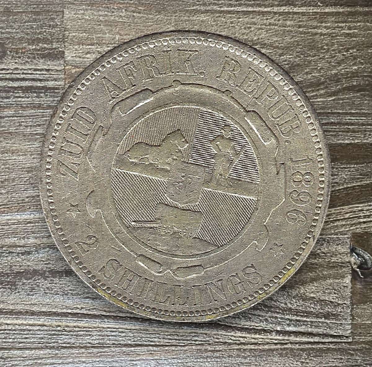 1896 *** ZAR 2 Shilling *** VF- condition
