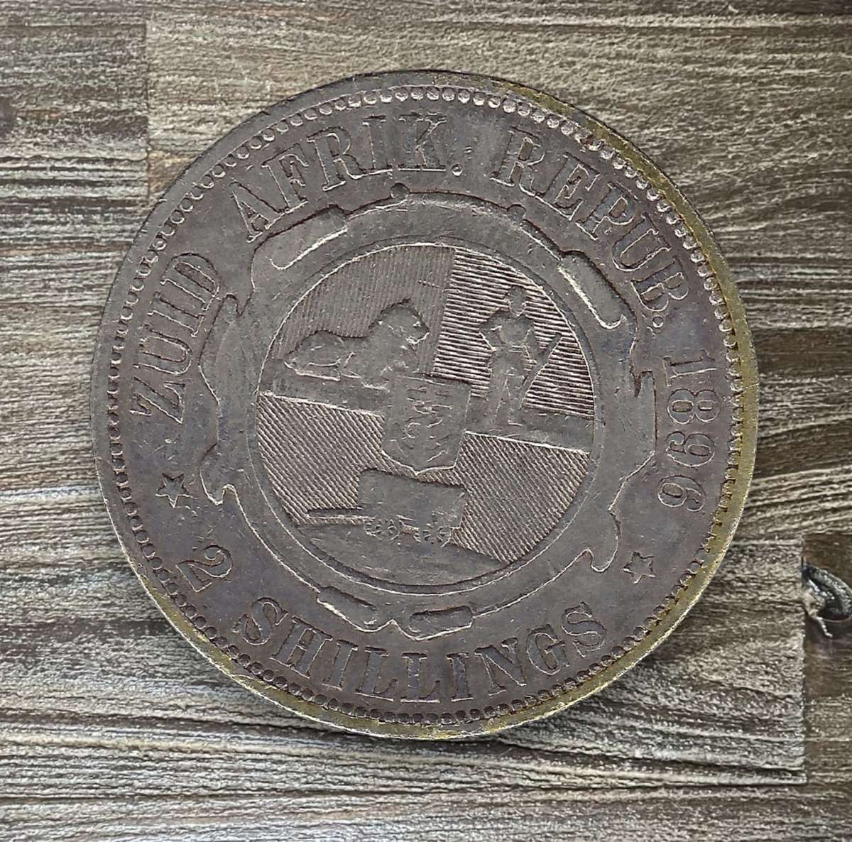 1896 *** ZAR 2 Shilling *** Fine condition