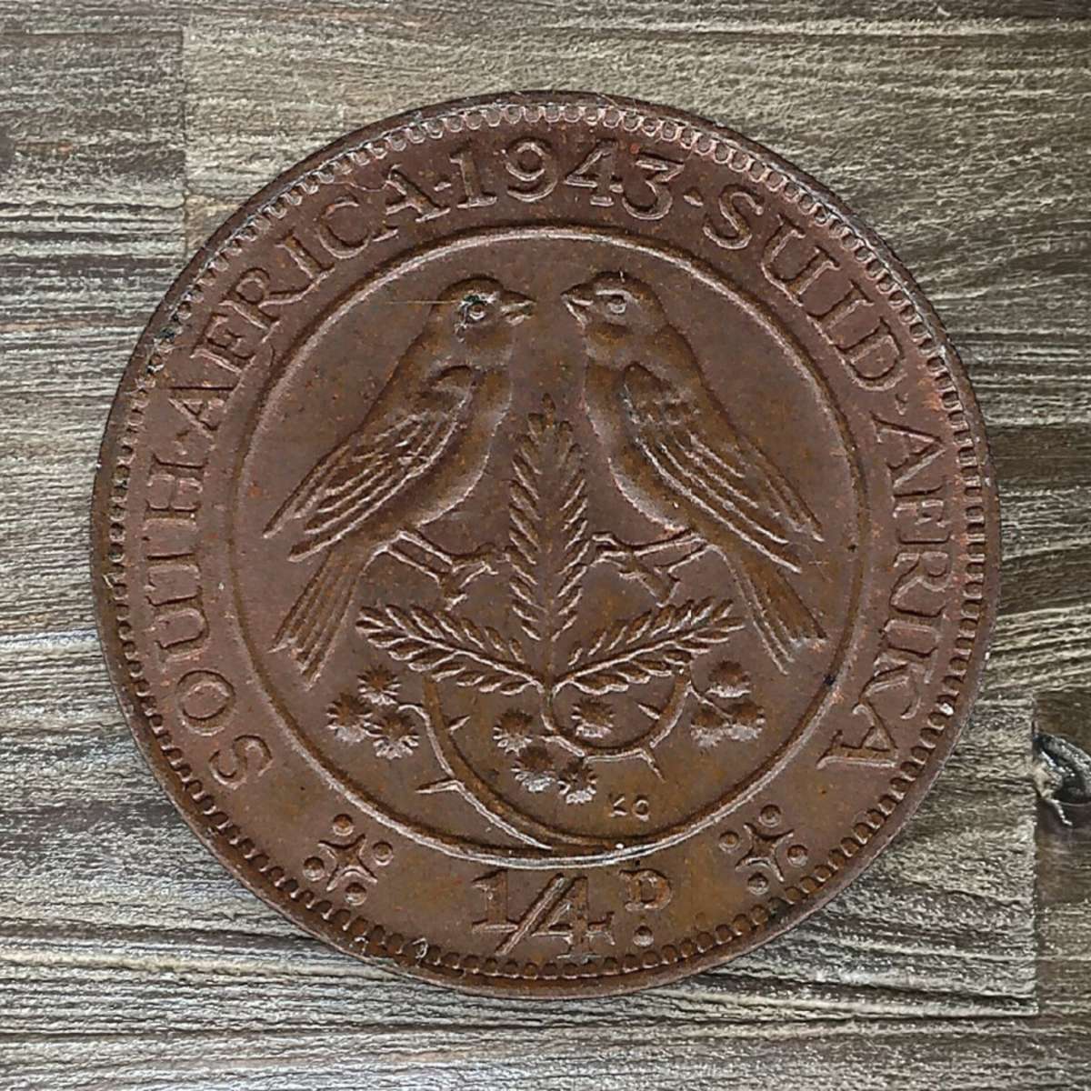 1943 *** 1/4 Penny *** Au at the least