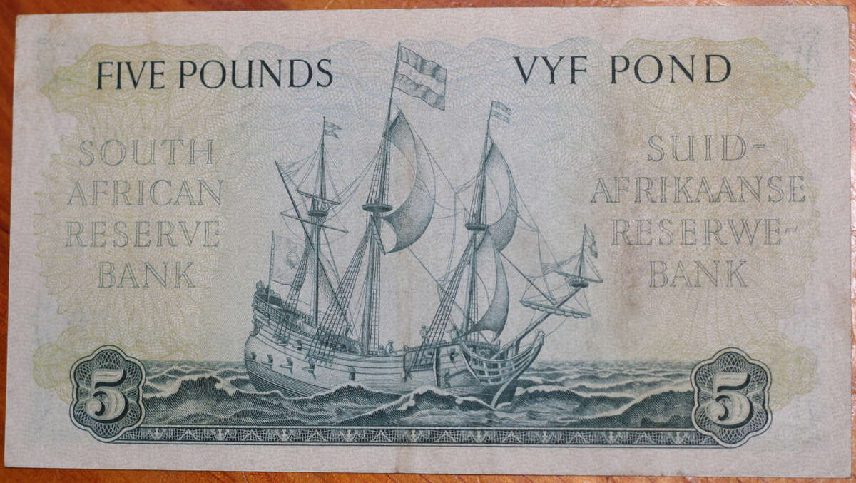 MH de Kock Second issue *** 5 Pounds *** See Photo for condtion
