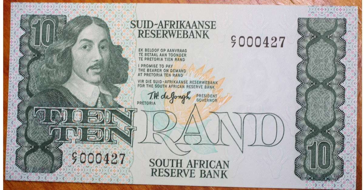 TW de Jongh 1978 Fourth Issue *** R10 *** Premium note for equivalent price