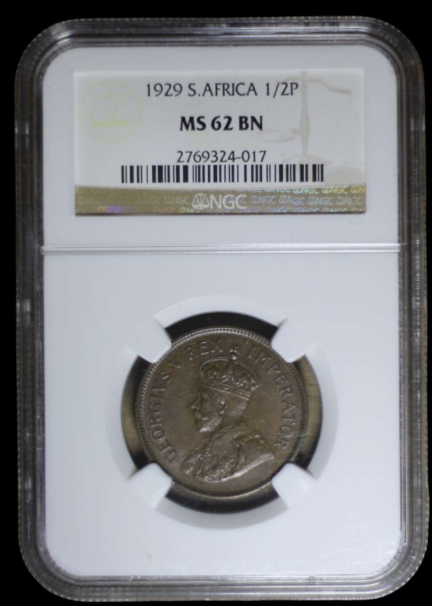 1929 *** 1/2 Penny *** MS62 BN *** Definitely worth it