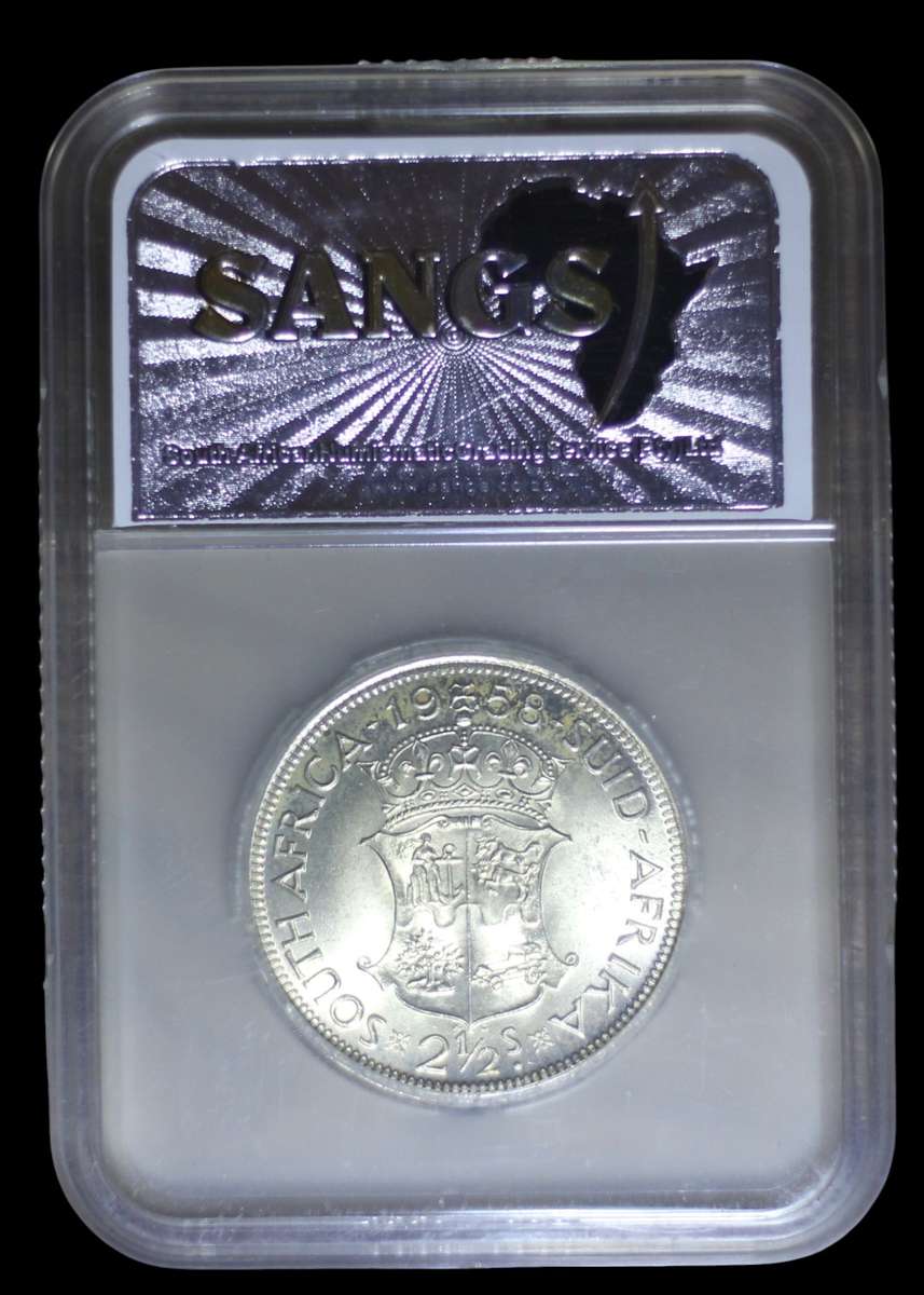 1958 *** 2.5 Shilling *** MS62 *** Bargain