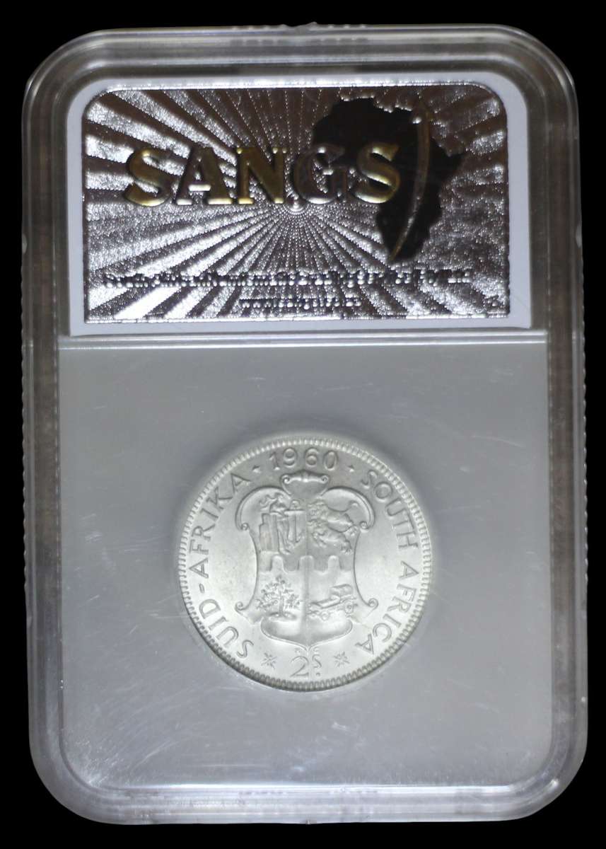 1960 *** 2 Shilling *** MS64 BN *** Buy your coins graded