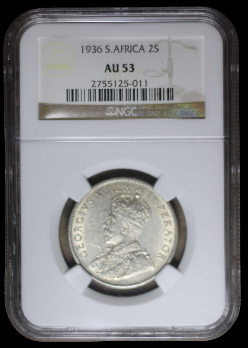 1936 *** 2 Shilling *** AU53 *** Please view out photoss