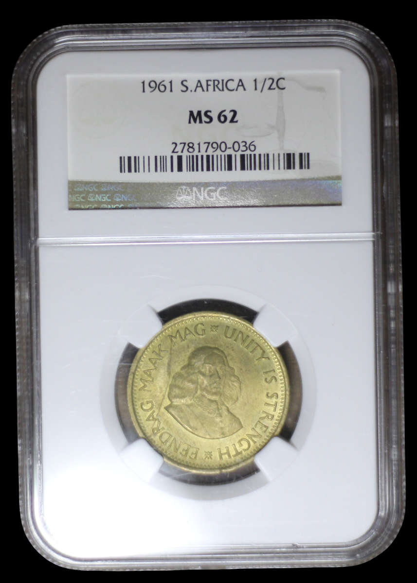 1961 *** 1/2 Cent *** MS62 *** Bargain