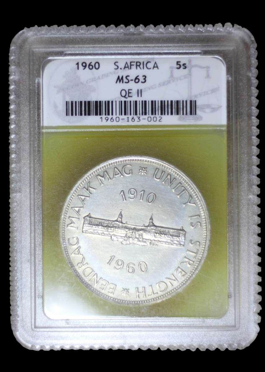 1960 *** 5 Shilling *** MS63 *** Bargain, SACGS graded