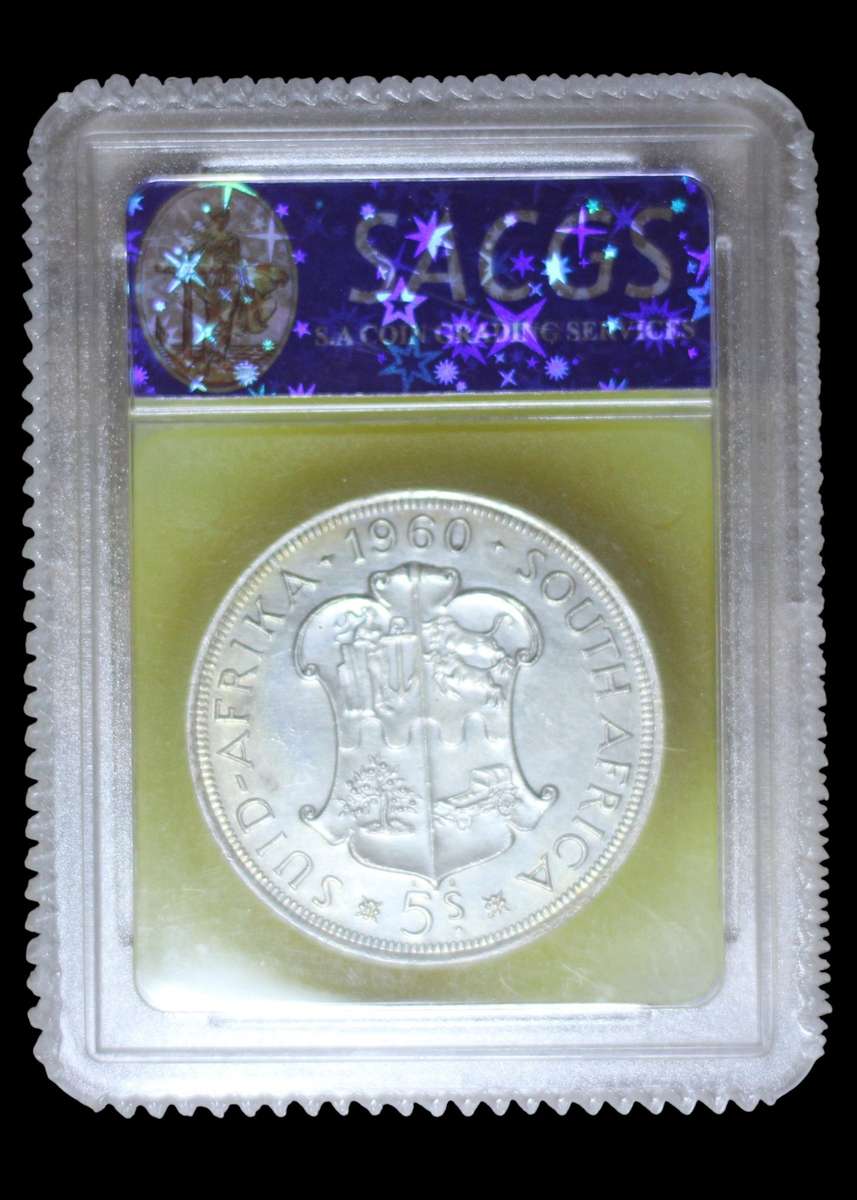 1960 *** 5 Shilling *** MS63 *** Bargain, SACGS graded