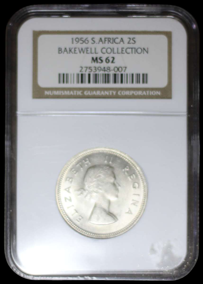 1956 *** 2 Shilling *** MS62 *** Bakewell collection