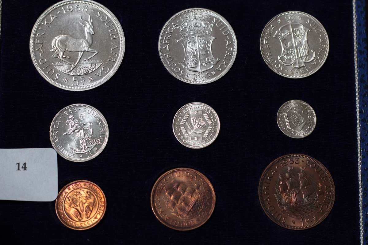 1953 *** Complete Short Proof set *** Excellent 1 Shilling