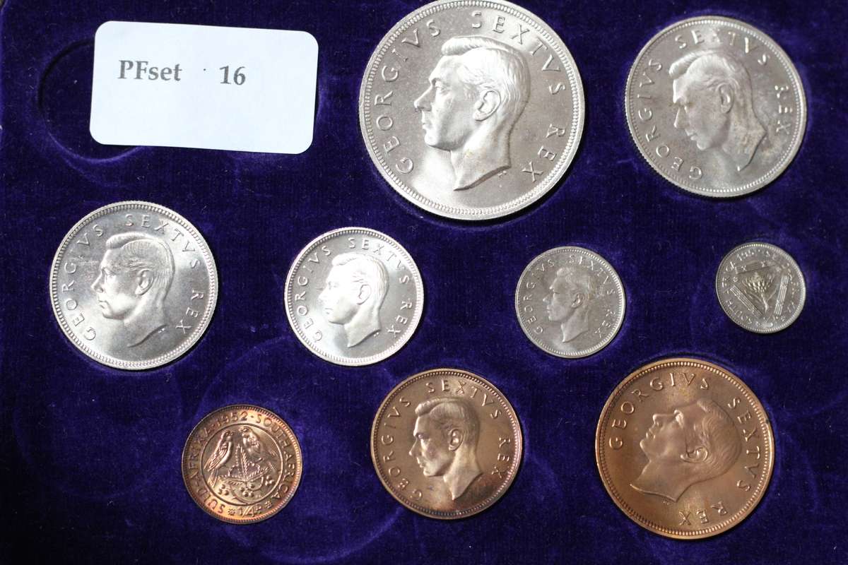 1952 *** Proof set less the gold *** Special 1/2 P