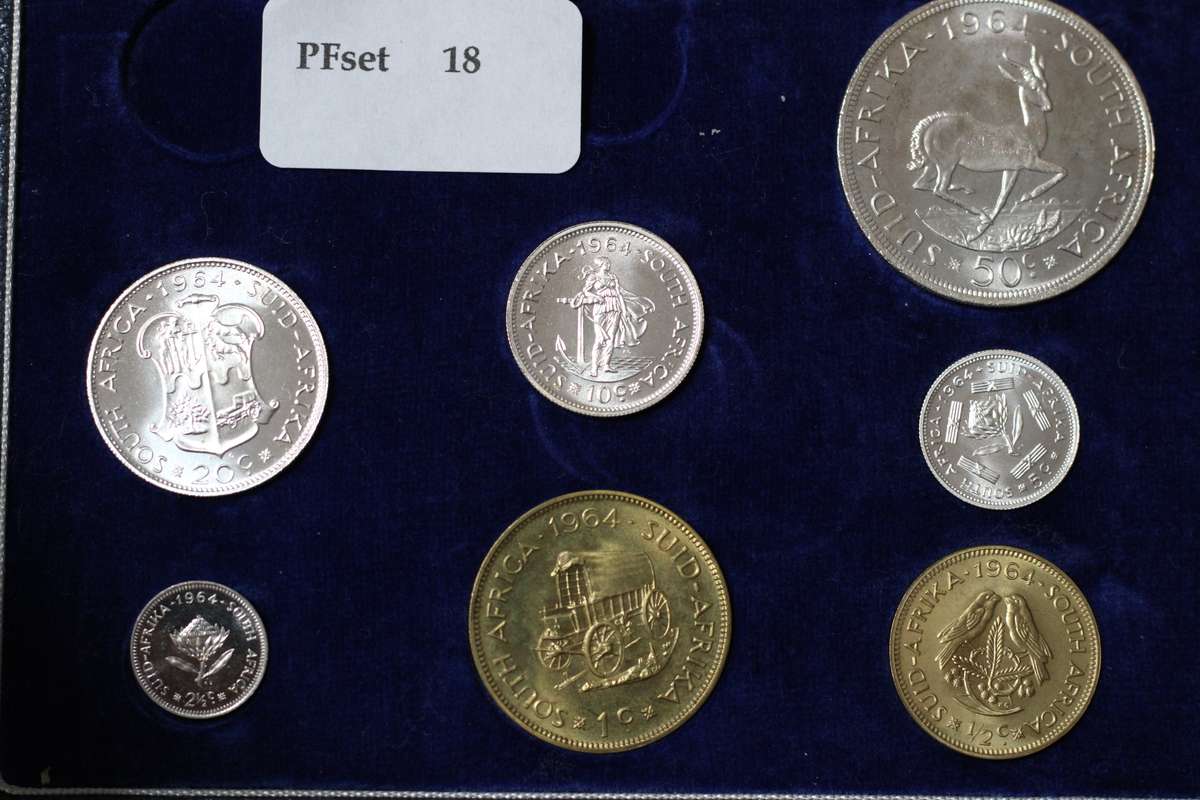 1964 *** Proof set *** Excellent 2 1/2c great details