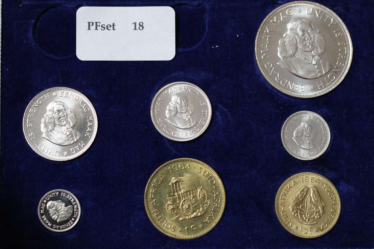 1964 *** Proof set *** Excellent 2 1/2c great details