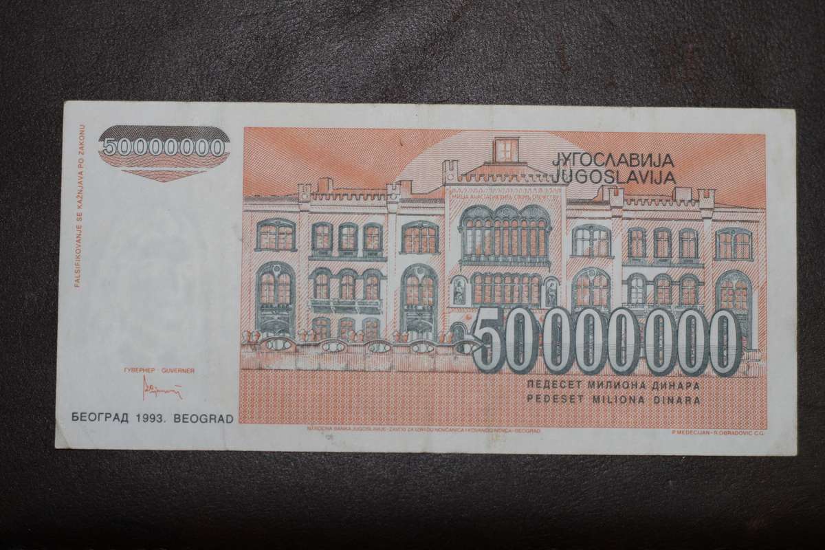 Yugoslavia *** 50 000 000 *** circulated