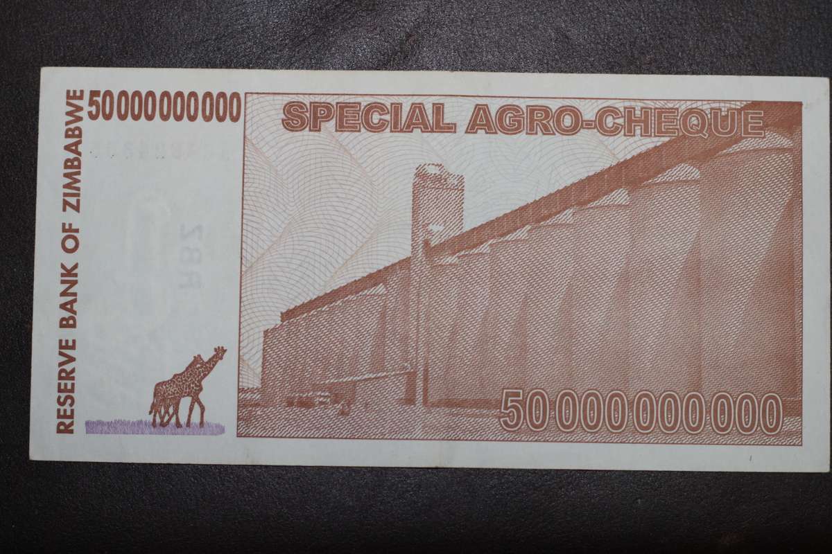 Zimbabwe Special Agro Cheque *** 50 billion dollars *** Please grade from photos