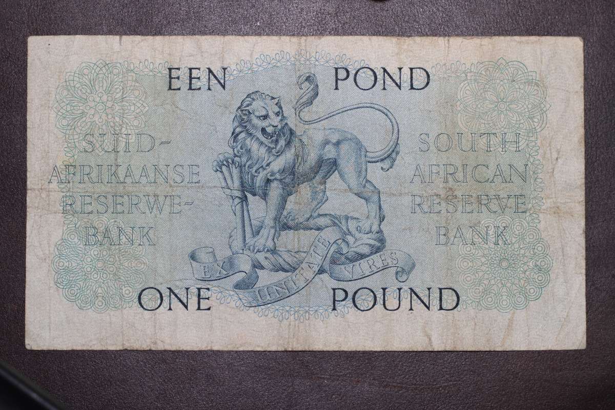 MH de Kock 1948 Second issue *** 1 Pound /1 Pond E/A *** Notes are going up in price