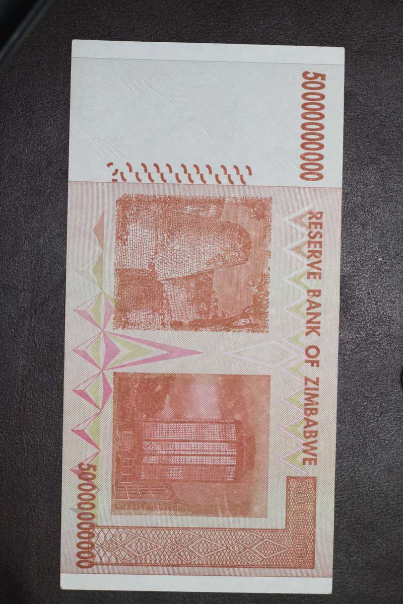 Zimbabwe *** $50 Billion *** Top note