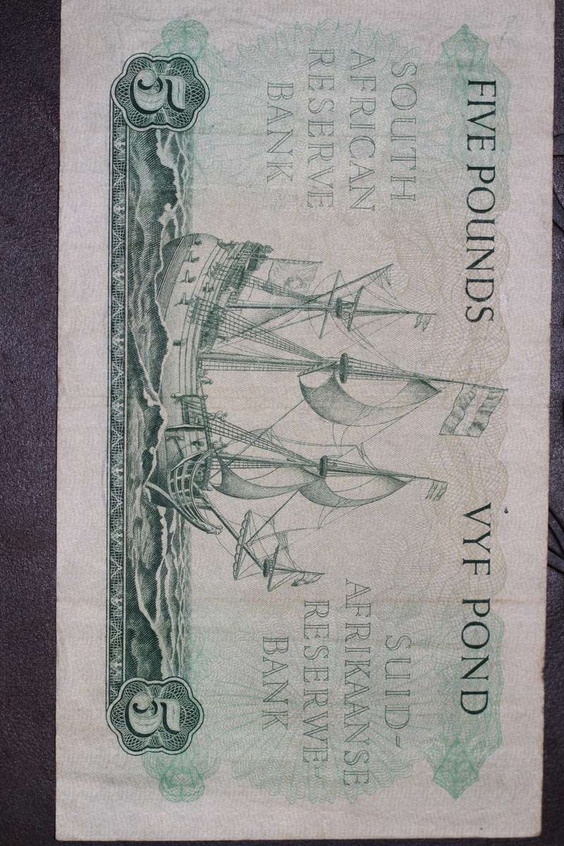 GPC de Kock 1951 Second issue *** 5 Pounds / 5 Pond E/A *** Decent