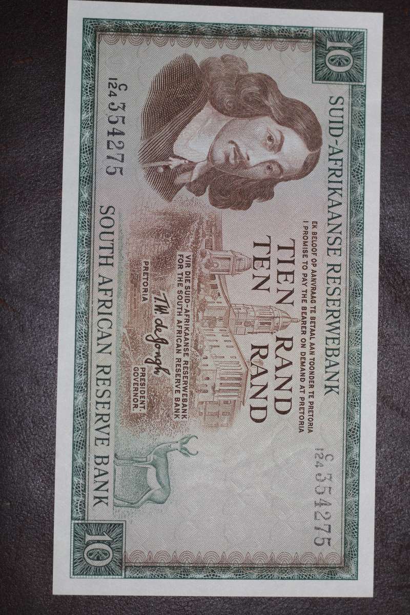 tw de Jongh 1967 First issue *** R10 *** Notes are going up in price