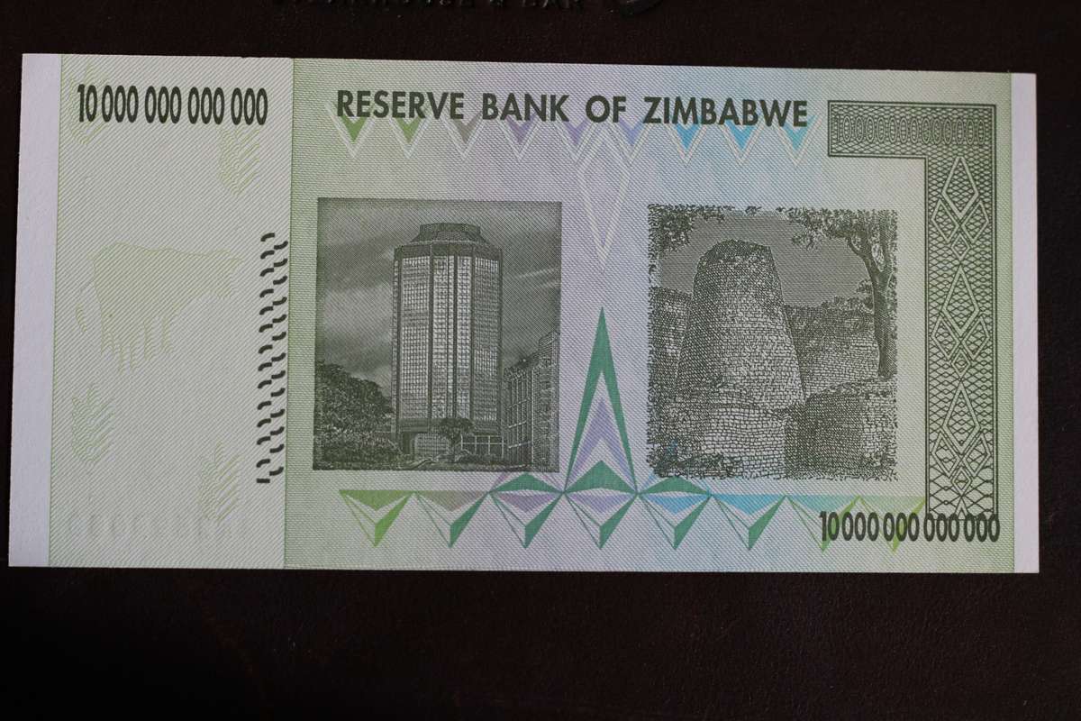 Zimbabwe *** $10 trillion *** Notes are going up in price