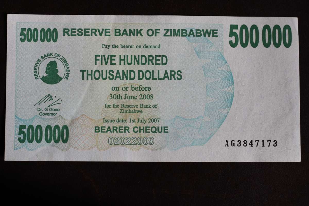 Zimbabwe *** $500 000 *** Please grade from photos