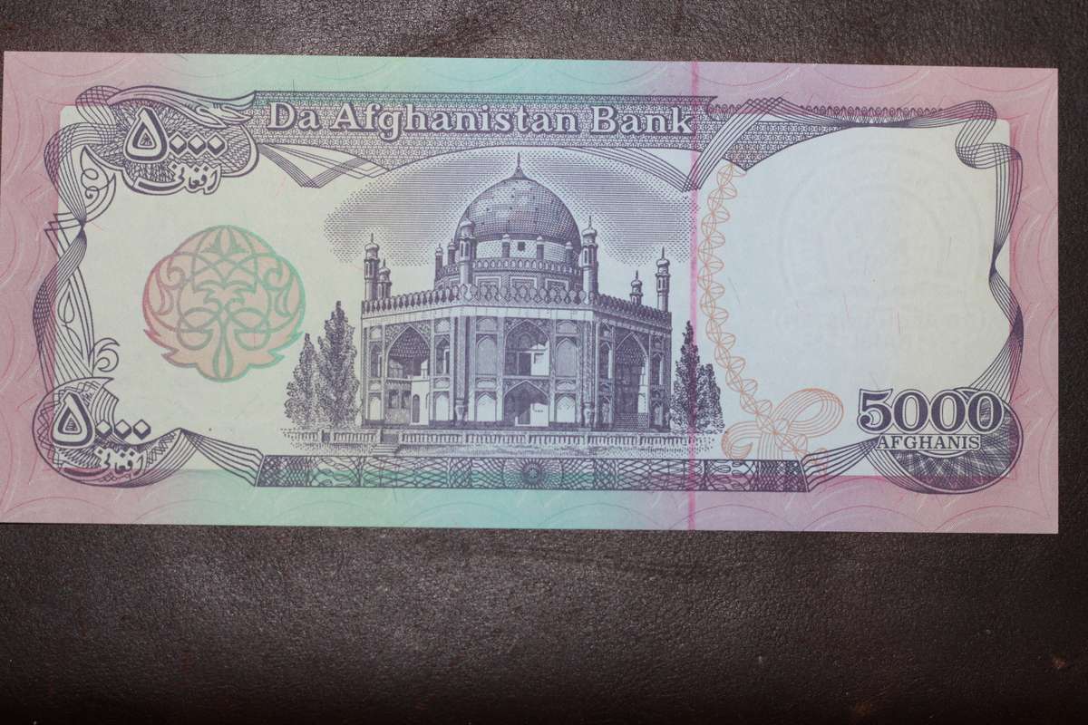 Afganistan *** 5 000 afganis *** Great note - ex dealer stock