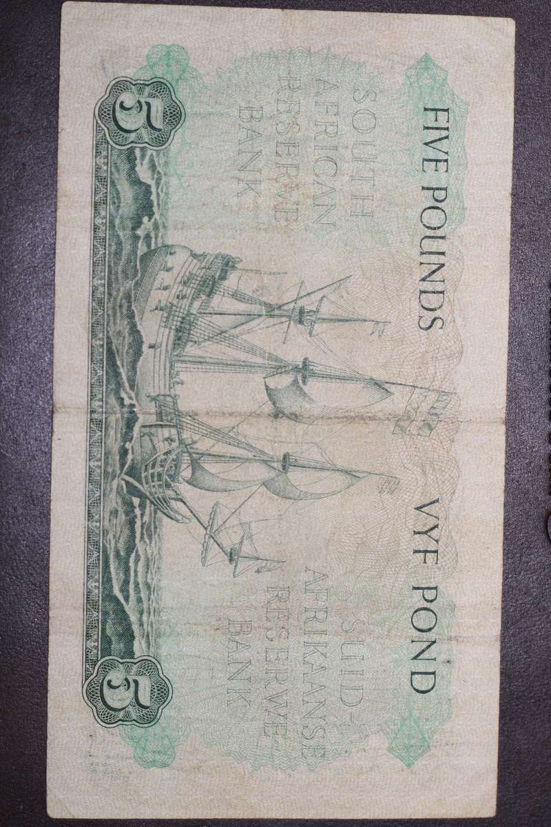 MH de Kock *** 5 Pounds *** Getting scarce in decent condition