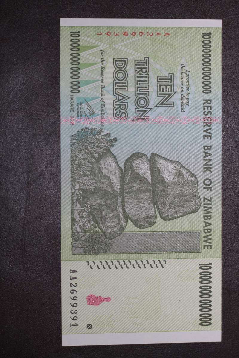 Zimbabwe *** $10 Trillion *** Uncirculated