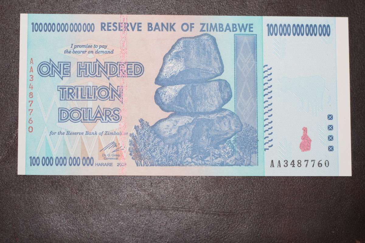 Zimbabwe *** $100 Trillion *** Great unc